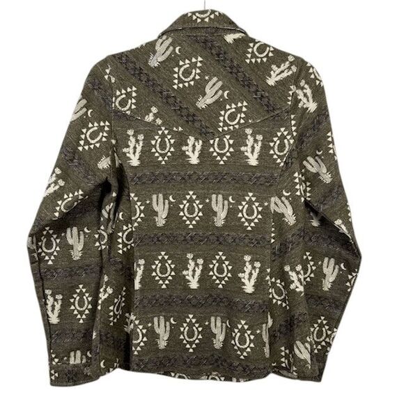 Outback Trading Co Fay Pearl Snap Blanket Shirt Olive Green Western Size Small - Picture 6 of 16